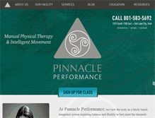 Tablet Screenshot of pinnacle4performance.com